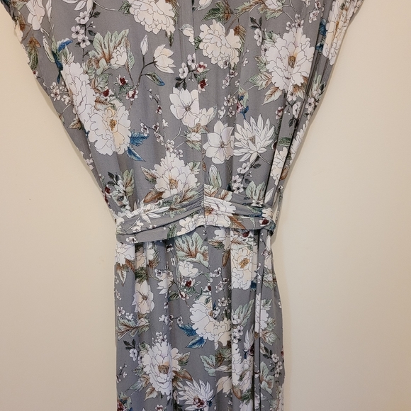 Zara button up tie waist maxi dress - Picture 4 of 6